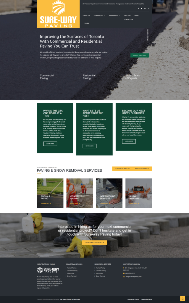 Our Work | Sure-Way Paving | The Write Direction