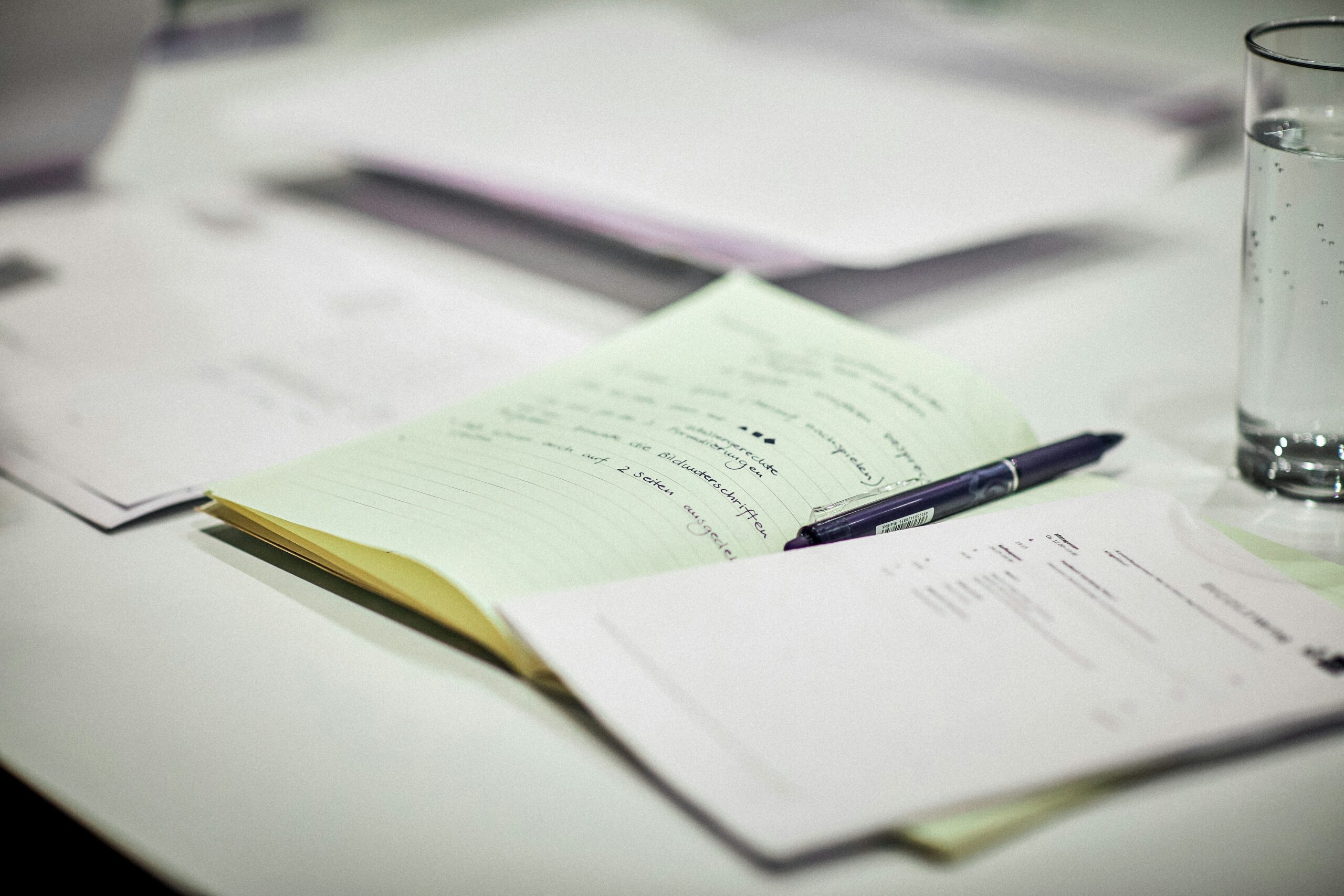 technical writer and researcher’s work desk
