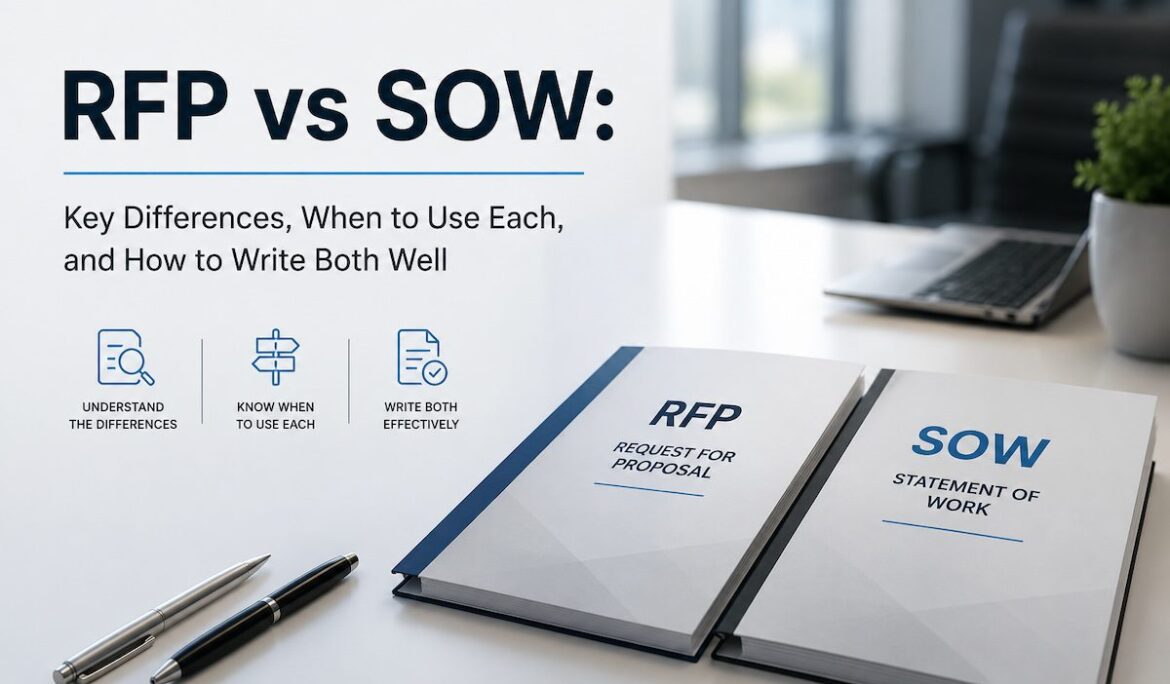 RFP vs SOW: Key Differences, When to Use Each, and How to Write Both Well