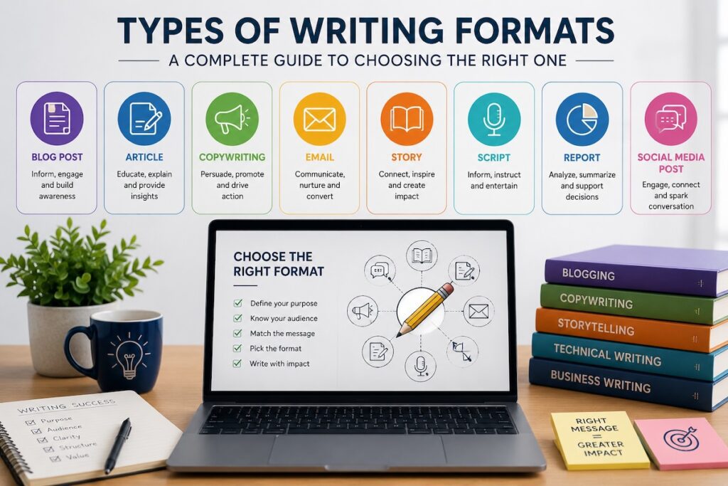 Type Writing Format Types of Writing Formats: A Complete Guide | The Write Direction